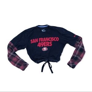 San Francisco 49ers Cropped Crewneck